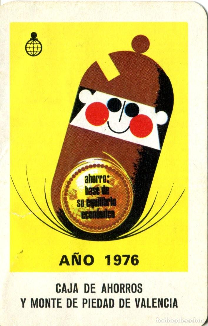 Collectionnisme Calendriers: CALENDARIO FOURNIER. CAJA DE AHORROS Y MONTE DE PIEDAD DE VALENCIA. A&Ntilde;O 1976