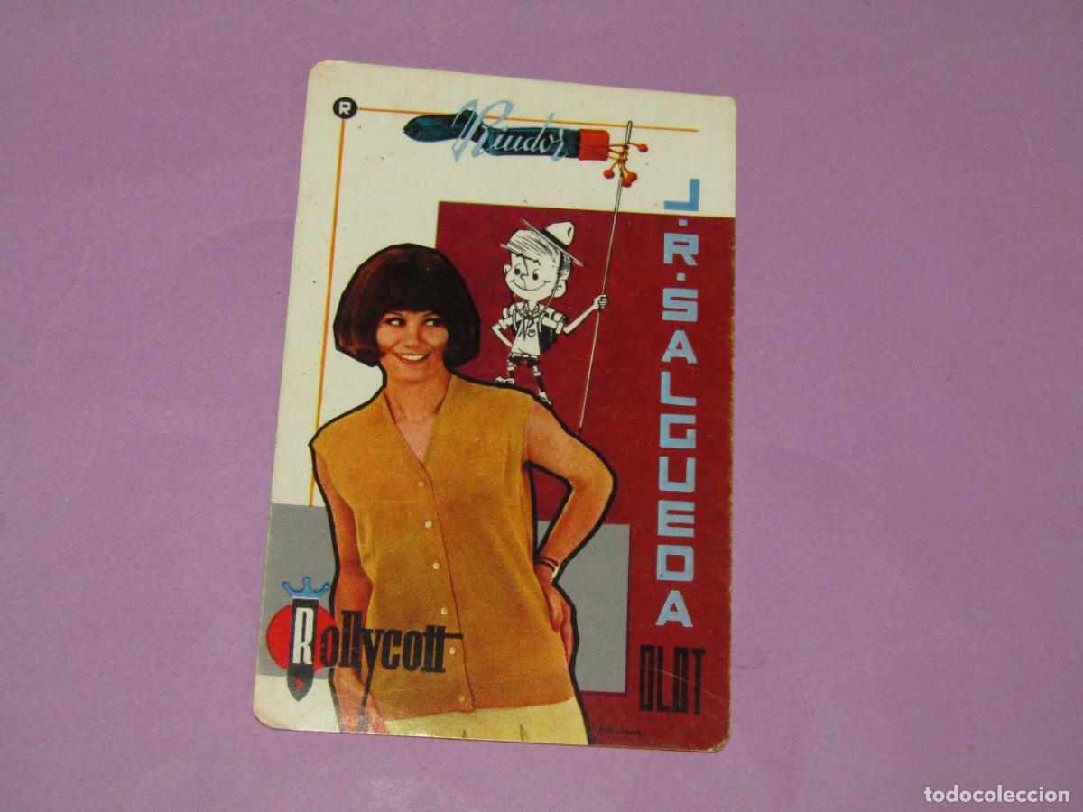 Coleccionismo calendarios: Antiguo Calendario Publicidad de ROLLYCOTT de J.R. SALGUEDA de Olot del A&ntilde;o 1967