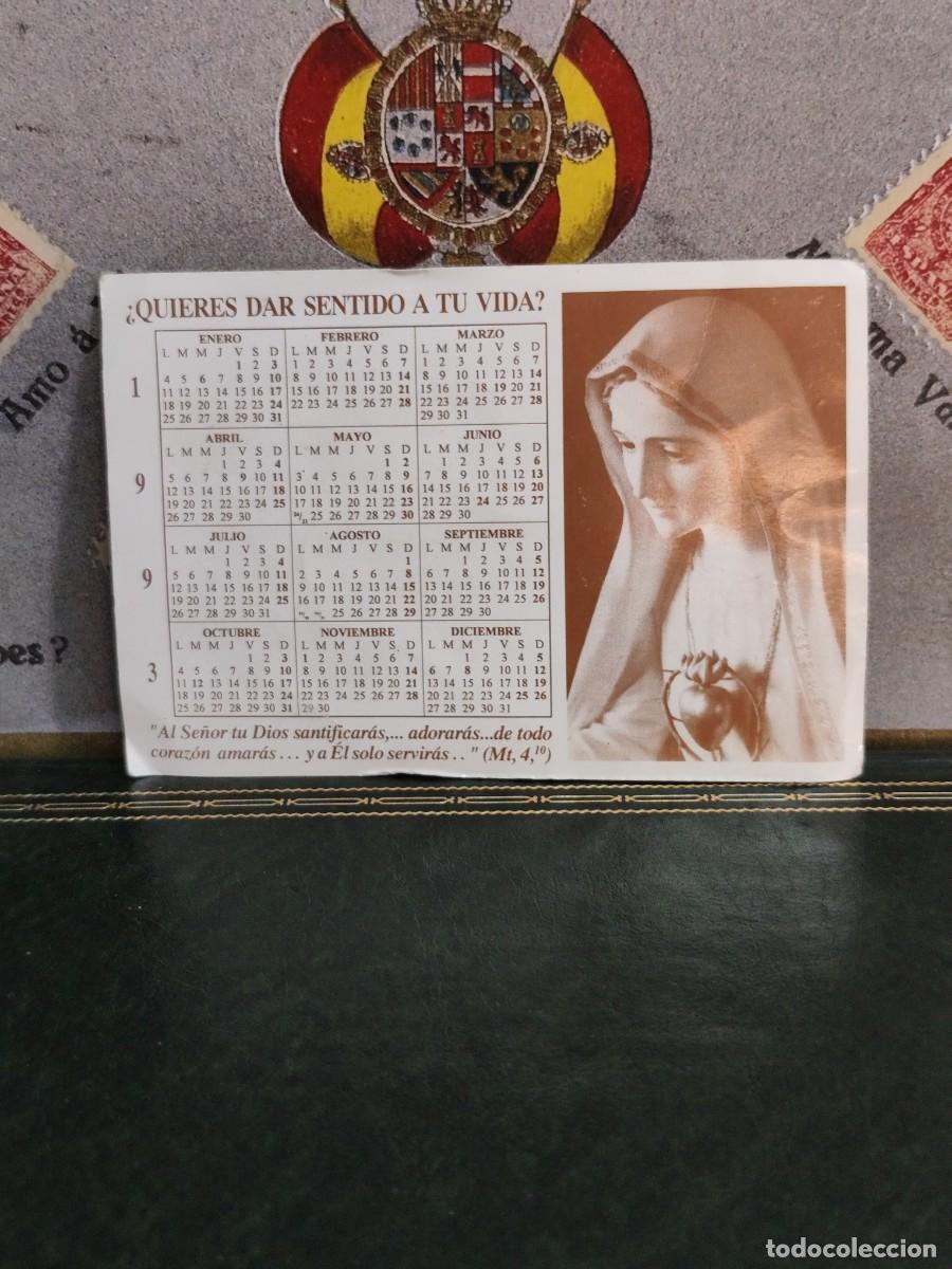 Coleccionismo Calendarios: 3492 Calendario Virgen Lumen Dei Barcelona . 1993