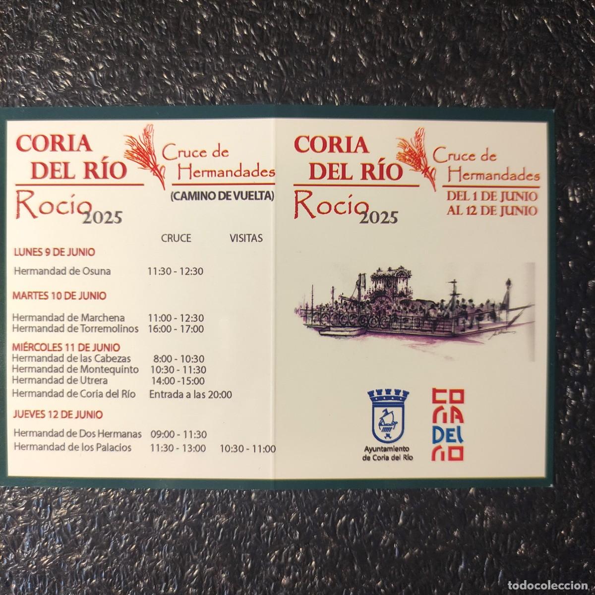Coleccionismo Calendarios: CALENDARIO CRUCE DE HERMANDADES ** ROCIO 2025 ** DOBLE ** T4