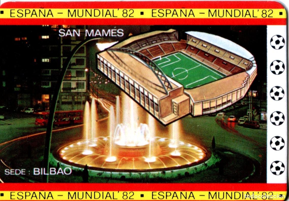 Coleccionismo calendarios: CALENDARIO DE BOLSILLO MUNDIAL 1982. SEDES. BILBAO. SAN MAMES. ATHLETIC.