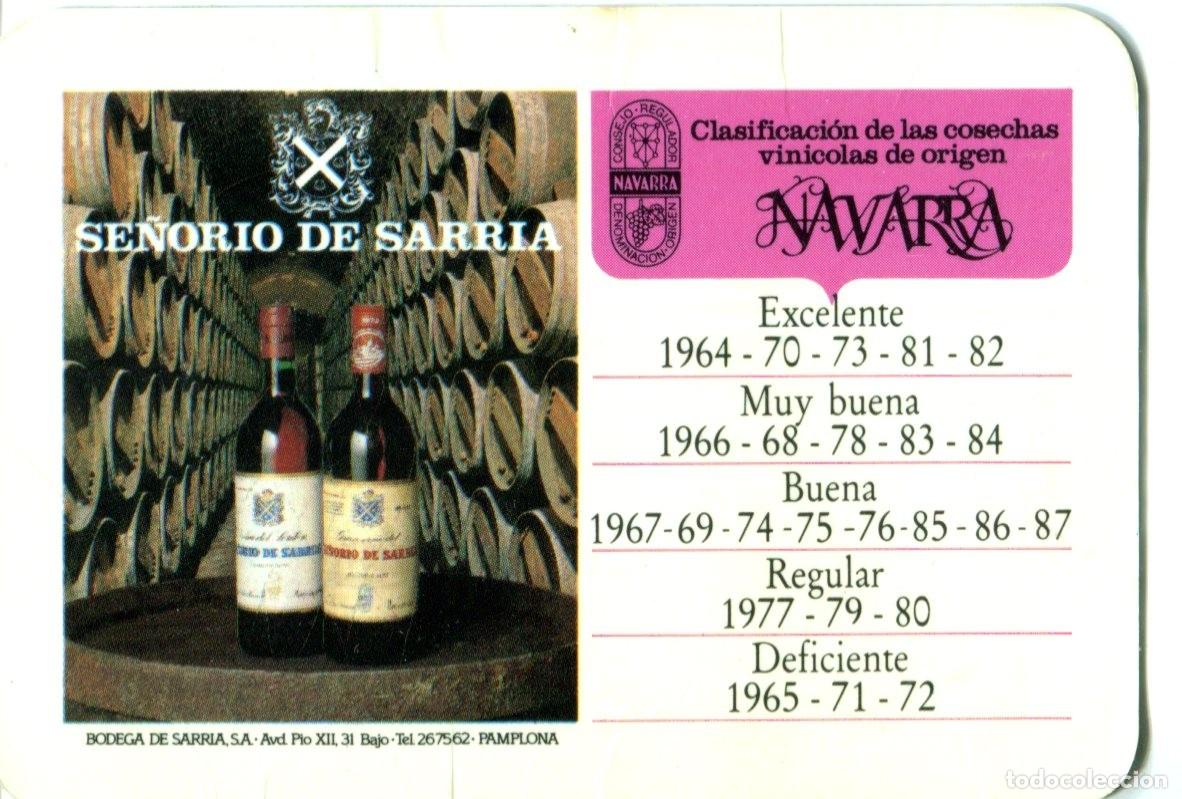 Coleccionismo calendarios: CALENDARIO DE BOLSILLO, SE&Ntilde;ORIO DE SARRIA, A&Ntilde;O 1989 VINOS