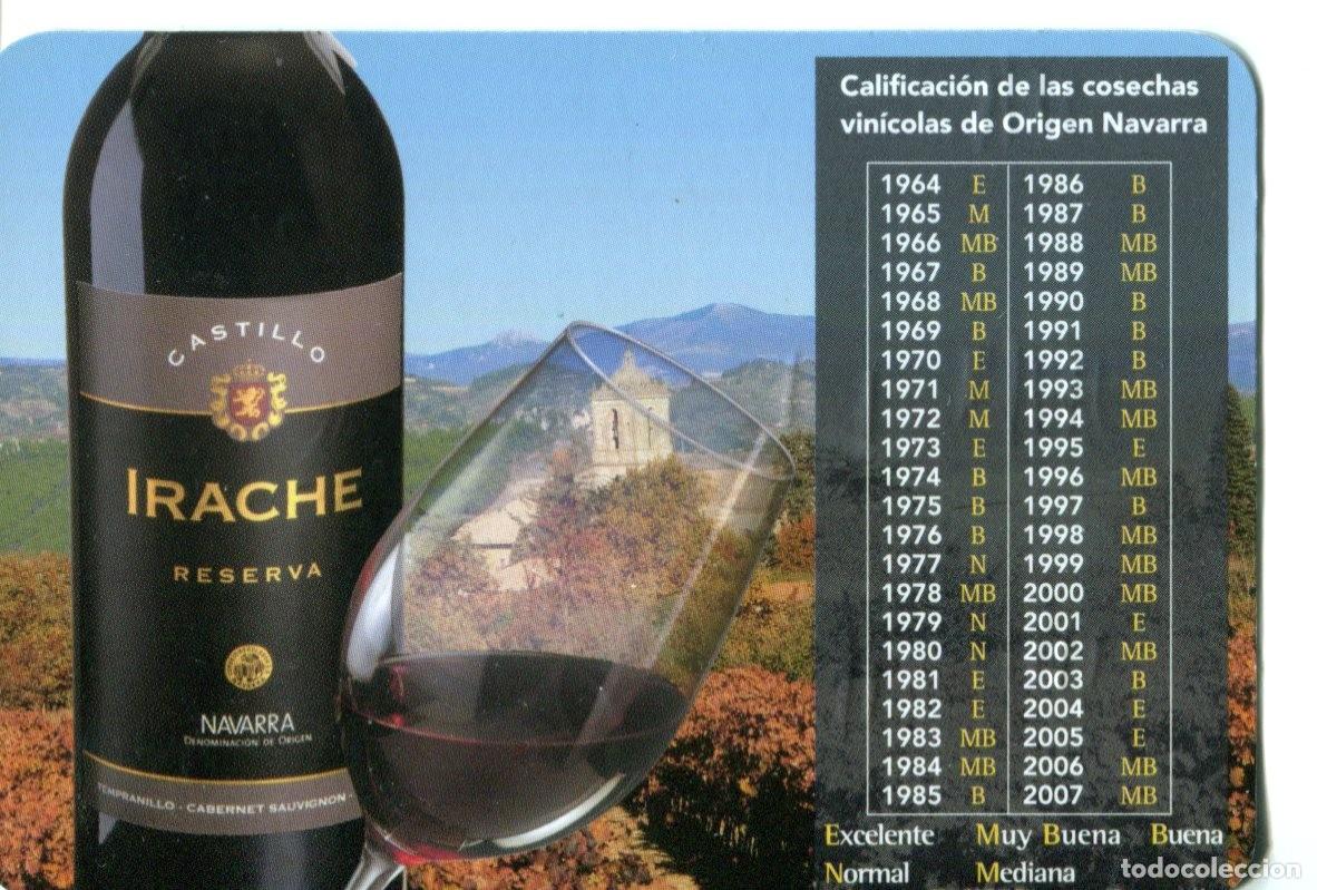 Coleccionismo calendarios: CALENDARIO BOLSILLO. BEBIDA. VINO (BODEGAS IRACHE. NAVARRA) 2009
