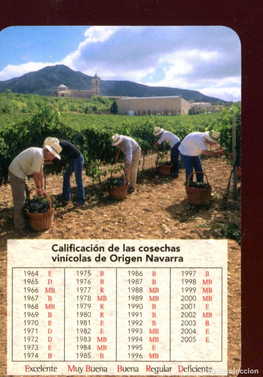 Coleccionismo calendarios: CALENDARIO BOLSILLO. BEBIDA. VINO (BODEGAS IRACHE. NAVARRA) 2007