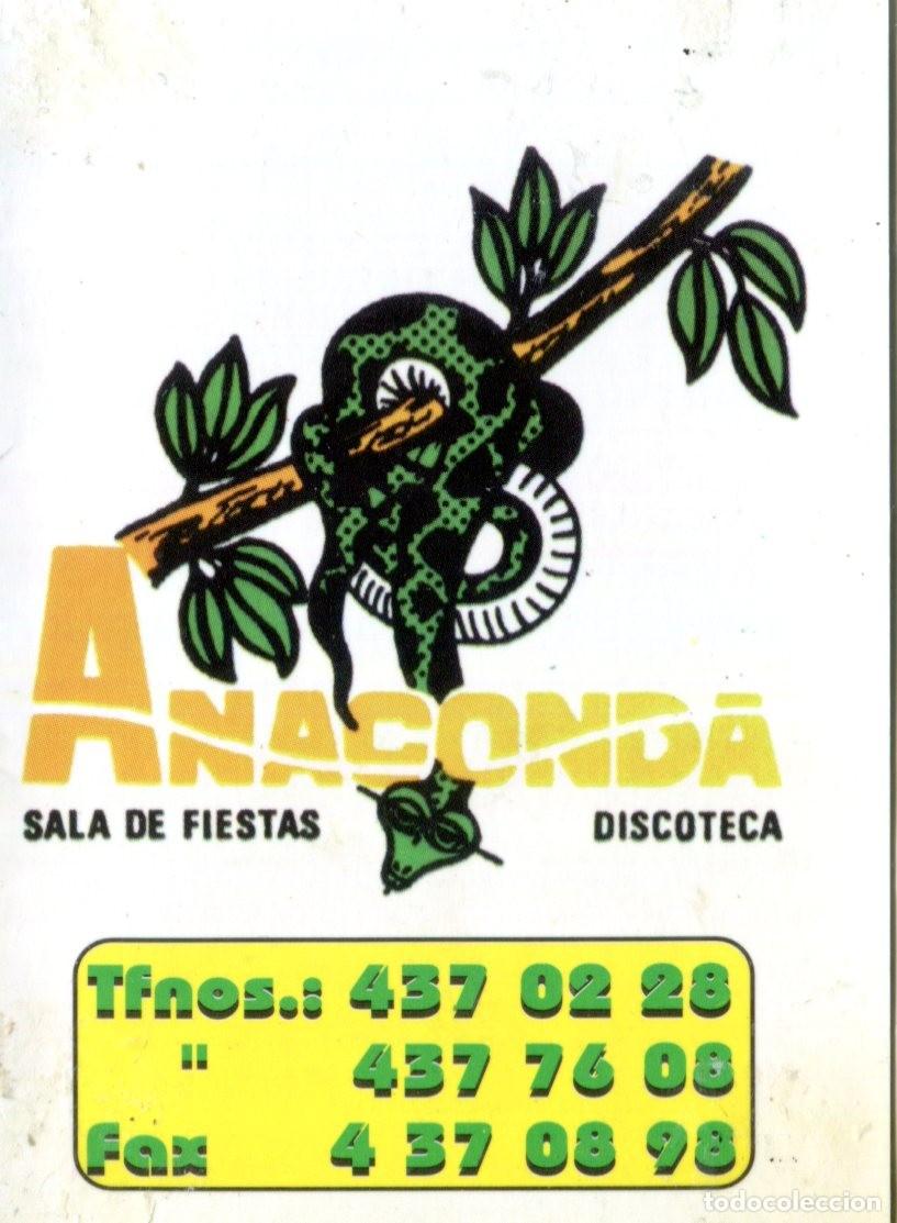 Coleccionismo calendarios: CALENDARIO DOBLE DISCOTECA SALA DE FIESTAS ANACONDA EN BARACALDO VIZCAYA A&Ntilde;O 1998