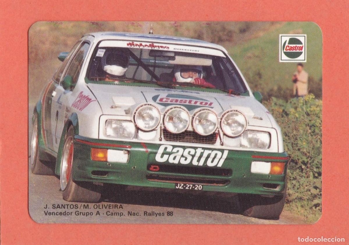 Coleccionismo calendarios: CALENDARIO PORTUGAL 1989 - CASTROL LUBRICANTES. SLIL - CAMPEONATO NACIONAL RALLYES 88