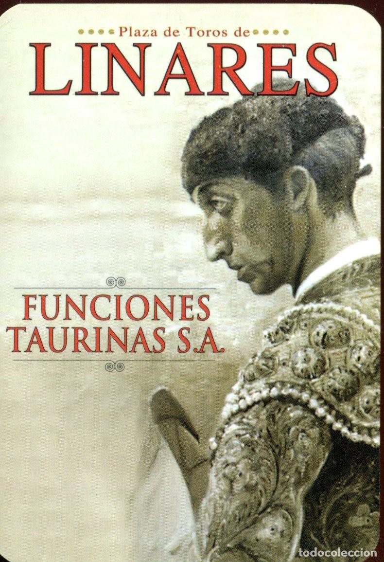 Coleccionismo calendarios: CALENDARIO PLAZA DE TOROS DE LINARES A&Ntilde;O 2010 (Funciones Taurinas)