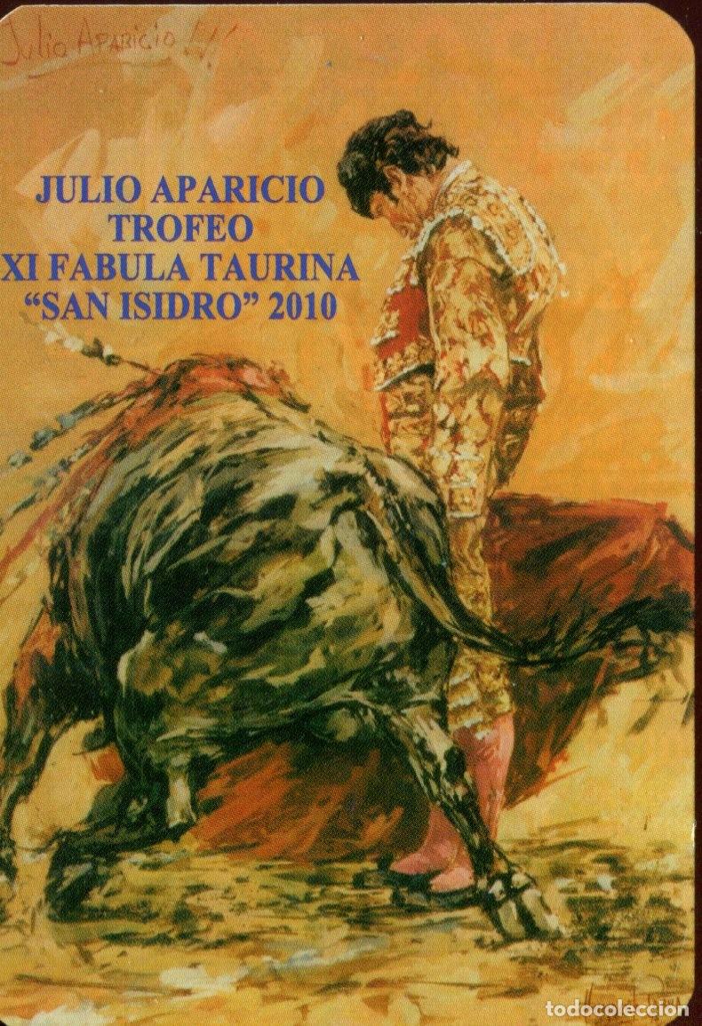 Coleccionismo calendarios: CALENDARIO JULIO APARICIO TROPEO XI FABULA TAURINA SAN ISIDRO 2010 TOROS