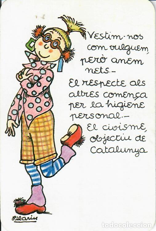 Collectionnisme Calendriers: CALENDARIO DE PUBLICIDAD - A&Ntilde;O 1986 - GENERALITAT DE CATALUNYA - DIBUJO DE PILAR&Iacute;N BAYES
