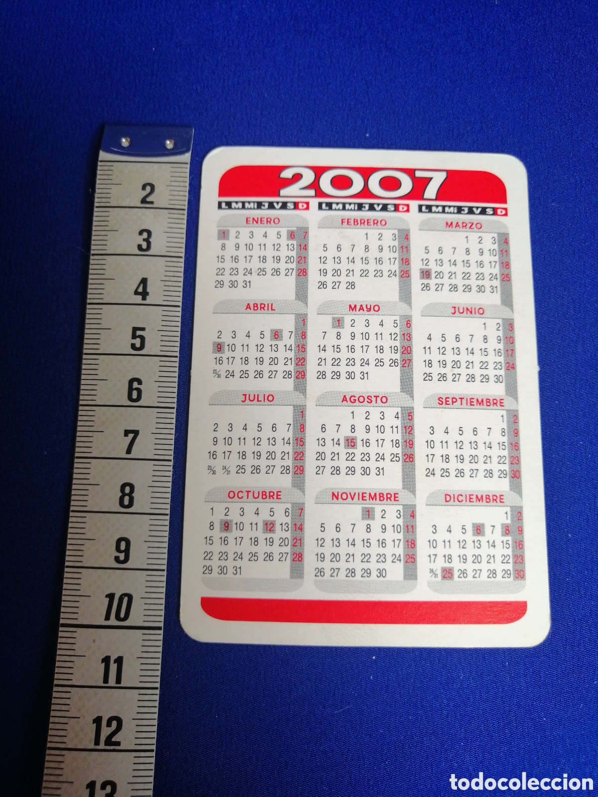Coleccionismo calendarios: IMPRENTA LLORENTE 2007 CALENDARIO - Foto 2