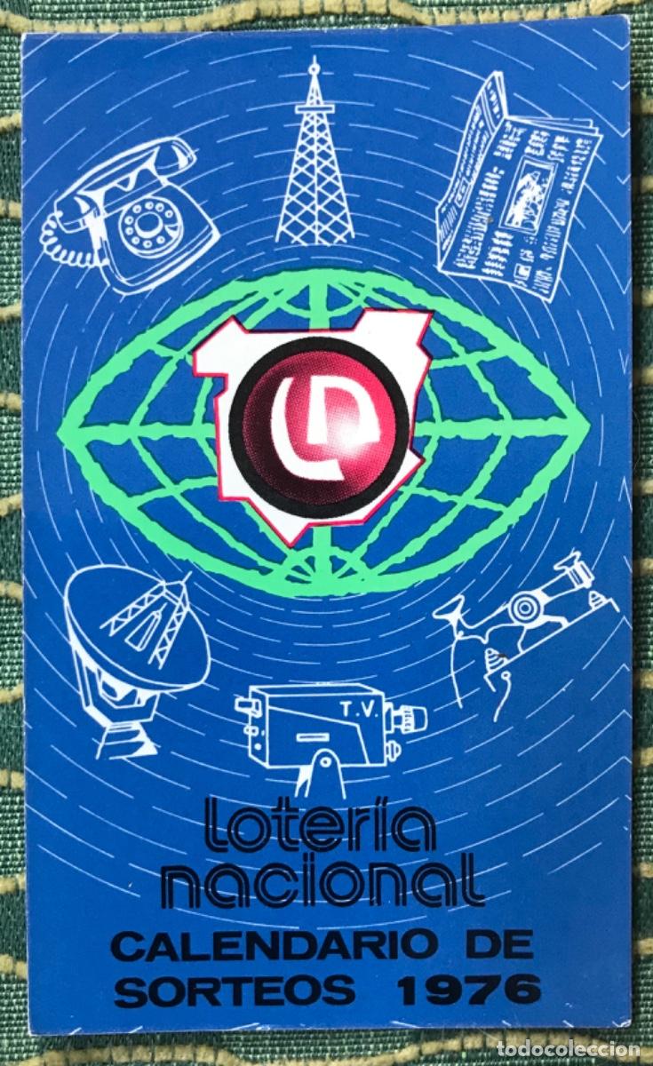 Coleccionismo Calendarios: LOTER&Iacute;A NACIONAL, Calendario de sorteos - CALENDARIO BOLSILLO PARA EL A&Ntilde;O 1976