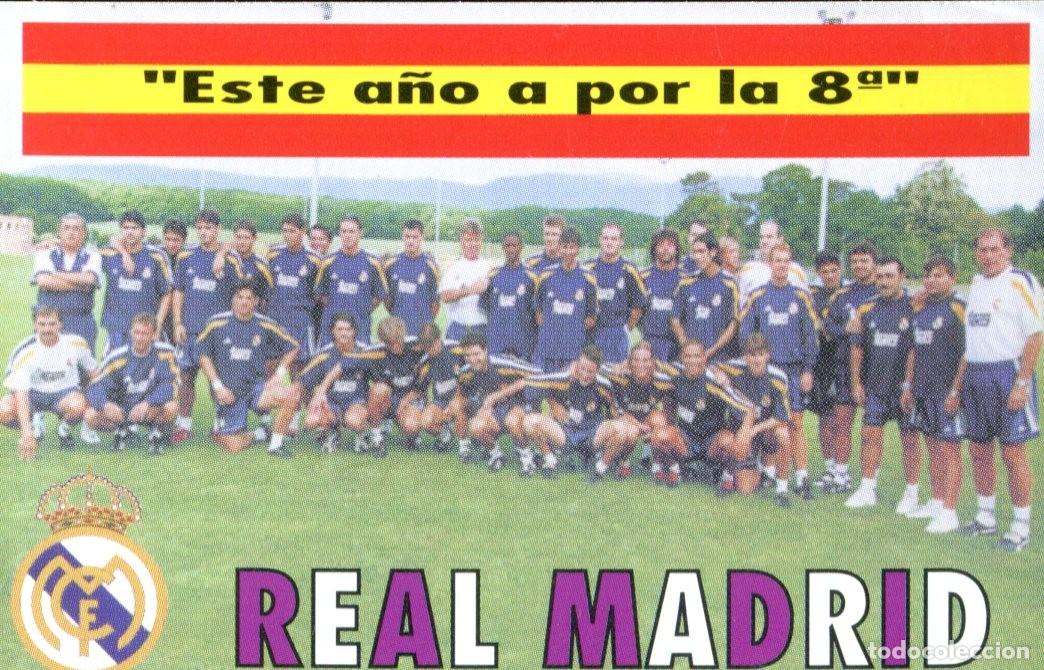 Coleccionismo calendarios: CALENDARIO PUBLICIDAD F&Uacute;TBOL - 1999 - REAL MADRID
