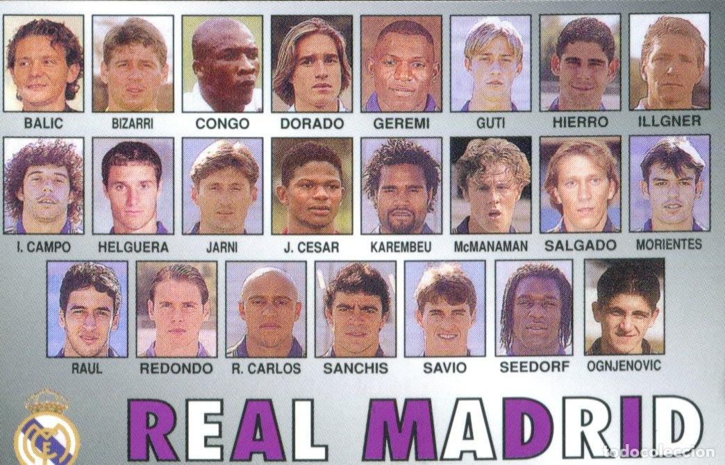 Coleccionismo calendarios: CALENDARIO PUBLICIDAD F&Uacute;TBOL - 2000 - REAL MADRID
