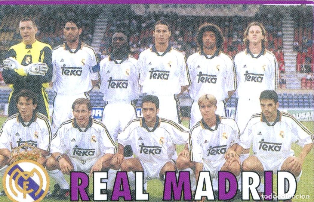 Coleccionismo calendarios: CALENDARIO PUBLICIDAD F&Uacute;TBOL - 2000 - REAL MADRID