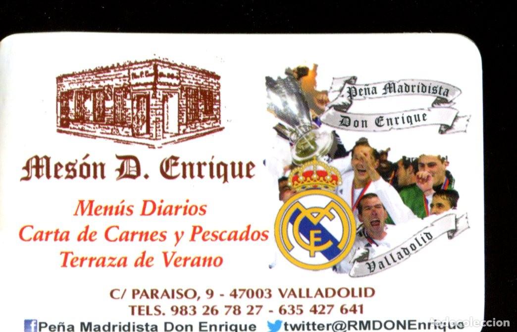 Coleccionismo calendarios: CALENDARIO DE FUTBOL REAL MADRID- Pe&ntilde;a Madridista Don Enrique de VALLADOLID . A&ntilde;o 2017