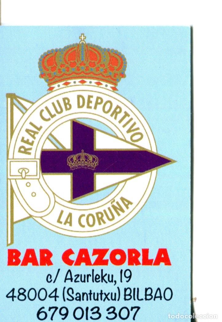 Coleccionismo calendarios: CALENDARIO DE BOLSILLO A&Ntilde;O 2017 F&Uacute;TBOL - REAL CLUB DEPORTIVO DE LA CORU&Ntilde;A - BAR CAZORLA - BILBAO