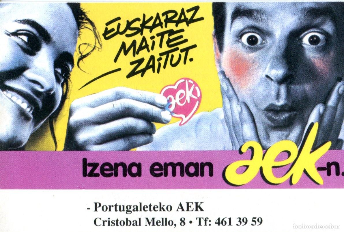 Collectionnisme Calendriers: CALENDARIO BOLSILLO POLITICO VASCO 1994 (A FAVOR EUSKERA - AEK PORTUGALETE)