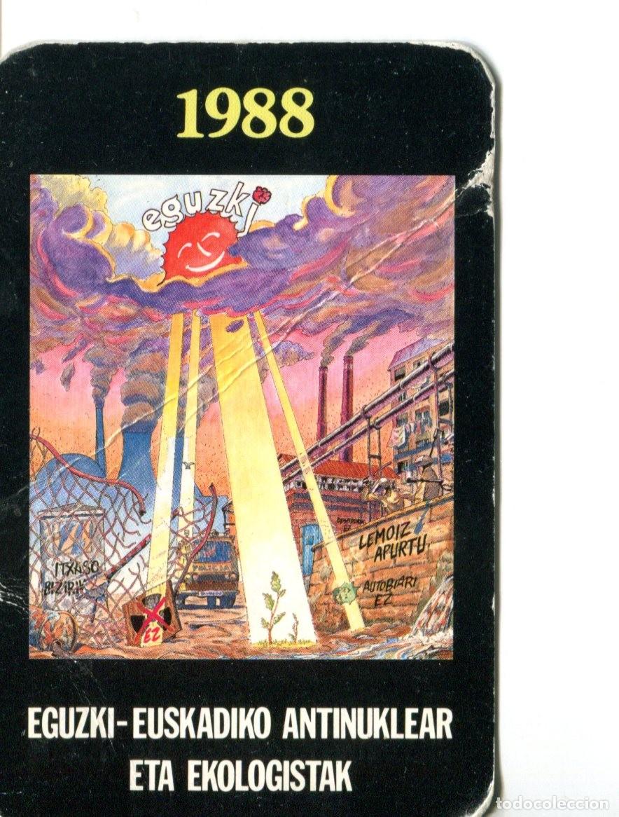 Colecionismo Calend&aacute;rios: Calendario politico vasco antinuclear 1988
