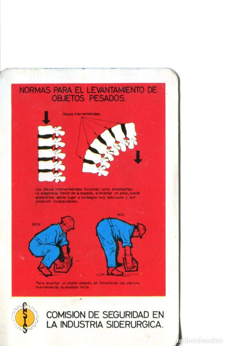 Coleccionismo calendarios: calendario fournier, comision de seguridad en la industria, de 1969