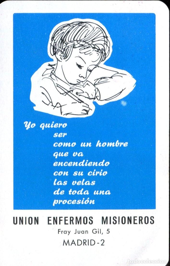 Coleccionismo calendarios: CALENDARIO FOURNIER DE BOLSILLO. A&Ntilde;O 1970.UNION ENFERMOS MISIONEROS