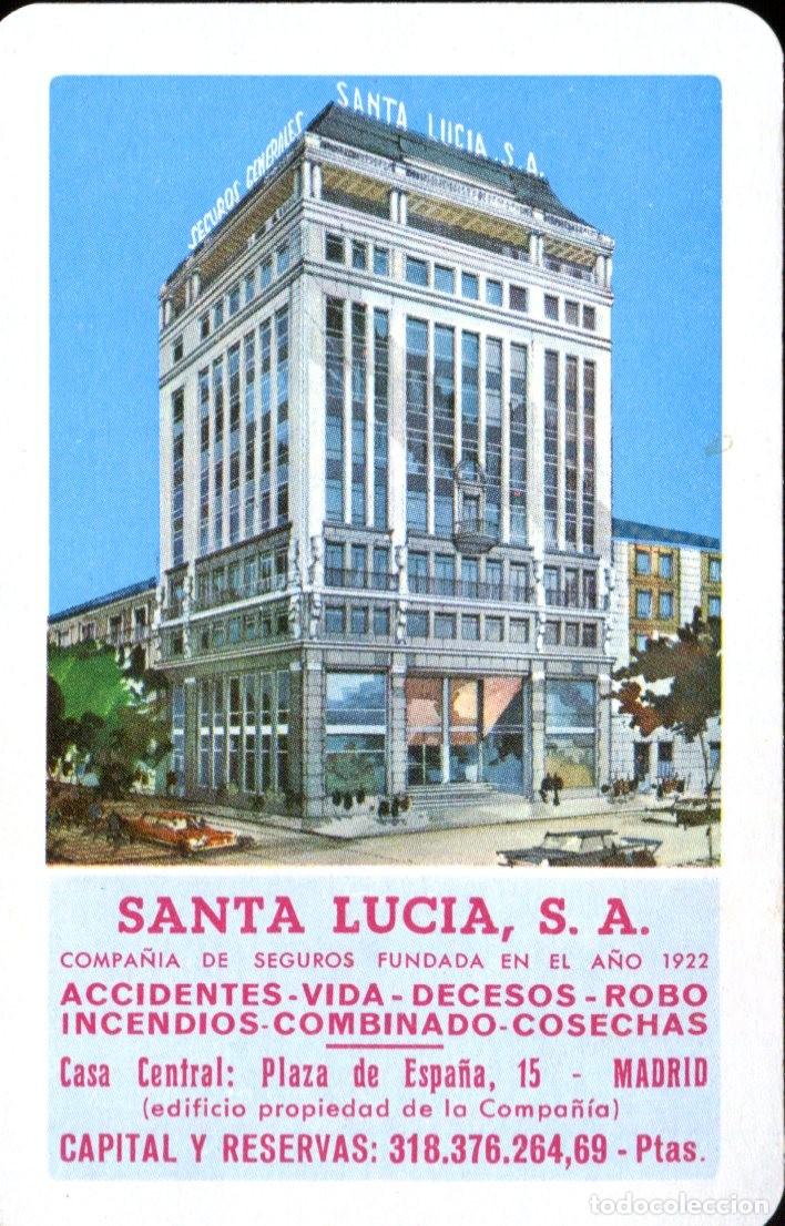 Coleccionismo calendarios: Calendario bolsillo - A&Ntilde;O 1971 - SANTA LUC&Iacute;A SEGUROS - FOURNIER