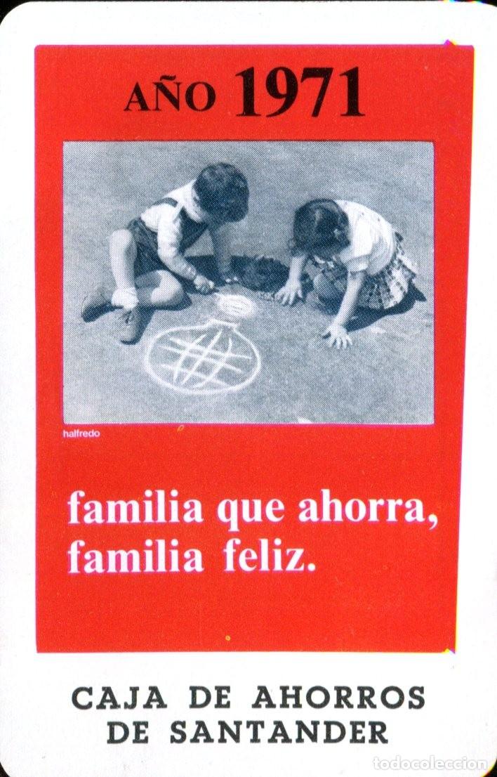 Coleccionismo calendarios: CALENDARIO FOURNIER. CAJA DE AHORROS DE SANTANDER. A&Ntilde;O 1971 CAJAS Y BANCOS