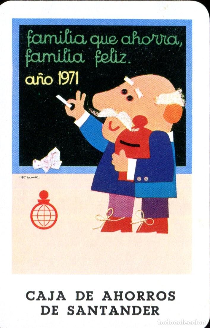 Coleccionismo calendarios: CALENDARIO FOURNIER. CAJA DE AHORROS DE SANTANDER. A&Ntilde;O 1971 CAJAS Y BANCOS