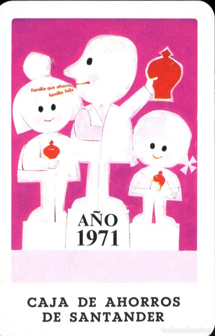 Coleccionismo calendarios: CALENDARIO FOURNIER. CAJA DE AHORROS DE SANTANDER. A&Ntilde;O 1971 CAJAS Y BANCOS