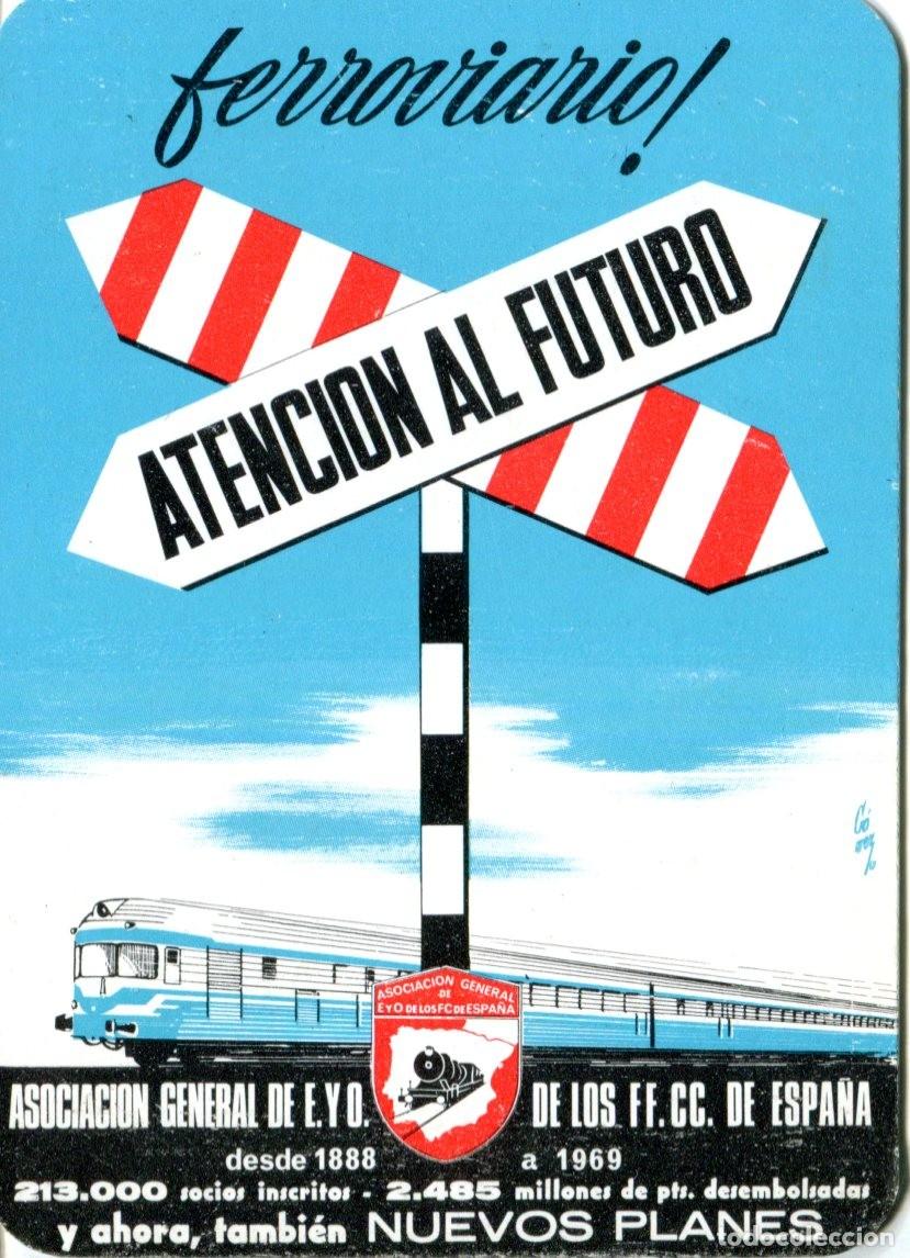 Coleccionismo calendarios: CALENDARIO FERROVIARIOS. ASOCIACION GENERAL DE FF.CC DE ESPA&Ntilde;A. TREN. FERROCARRIL A&Ntilde;O 1970