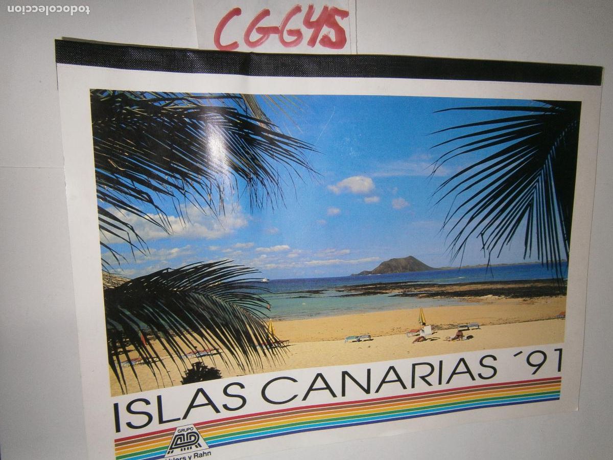 Collezionismo Calendari: ANTIGUO CALENDARIO A&Ntilde;O 91 - ISLAS CANARIAS