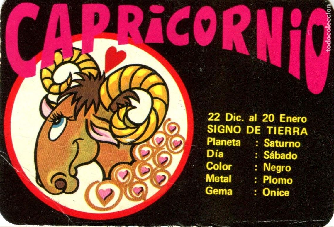Coleccionismo calendarios: CALENDARIO HOROSCOPO ZODIACO CAPRICORNIO A&Ntilde;O 1976
