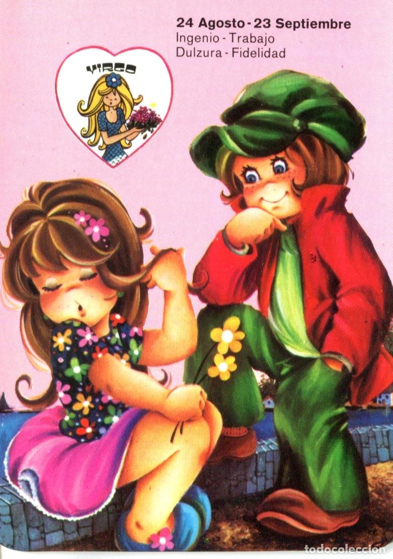 Colecionismo Calend&aacute;rios: CALENDARIO HOROSCOPO ZODIACO VIRGO LEO A&Ntilde;O 1978