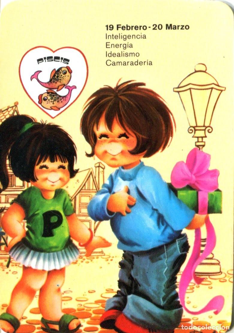 Colecionismo Calend&aacute;rios: CALENDARIO HOROSCOPO ZODIACO PISCIS A&Ntilde;O 1978