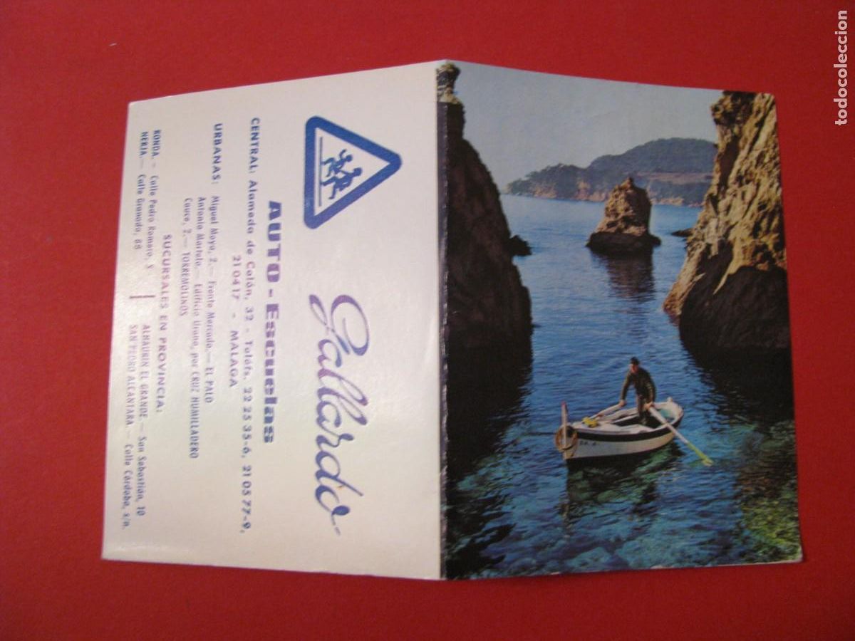 Coleccionismo Calendarios: CALENDARIO DE BOLSILLO. AUTO-ESCUELAS GALLARDO MALAGA. 1972