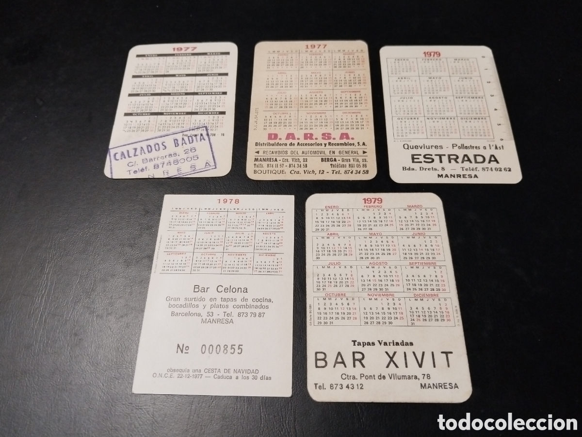 Collezionismo Calendari: Lote de 5 Calendarios Er&oacute;ticos. A&ntilde;os 1977(2), 1978, 1978