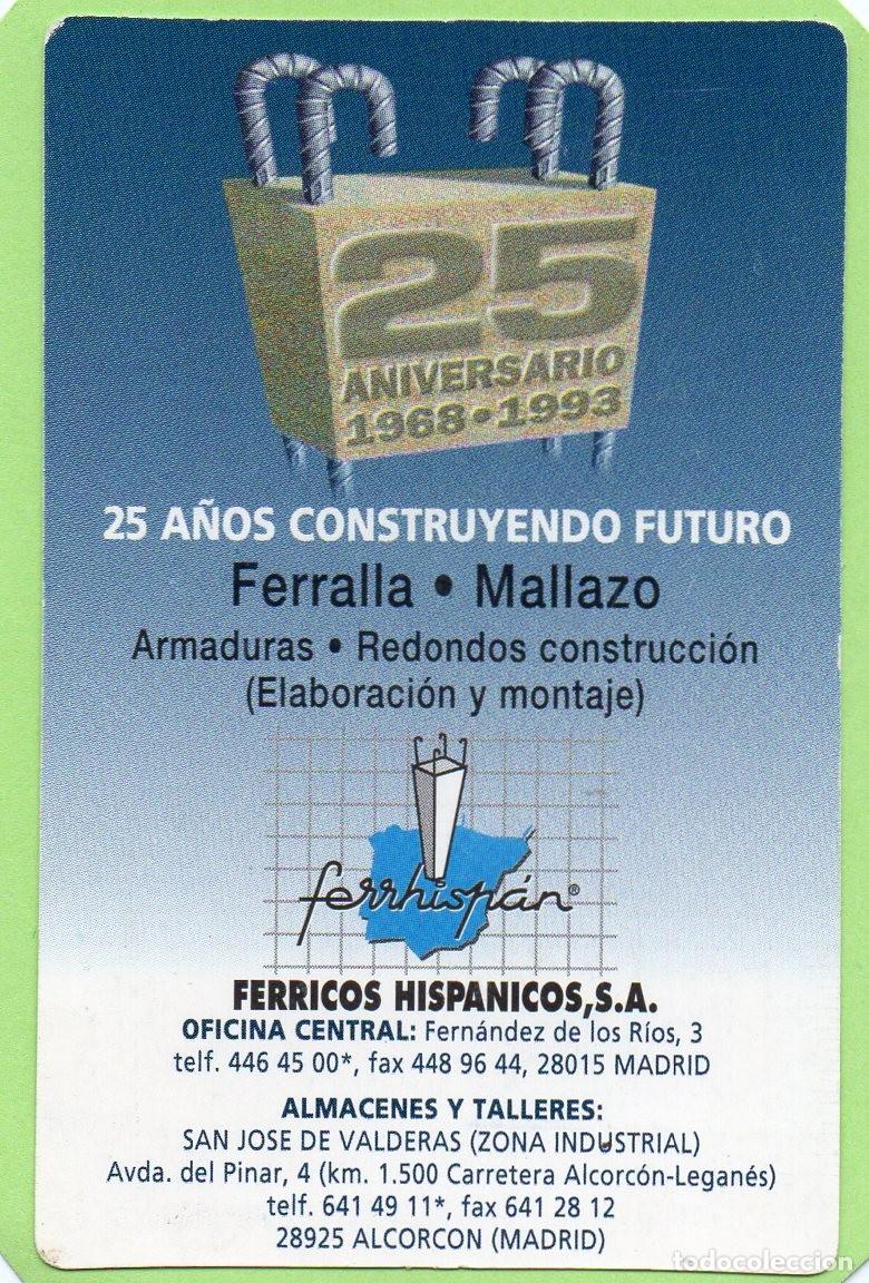 Coleccionismo calendarios: Calendario de Publicidad 1993 - FERRICOS HISPANICOS