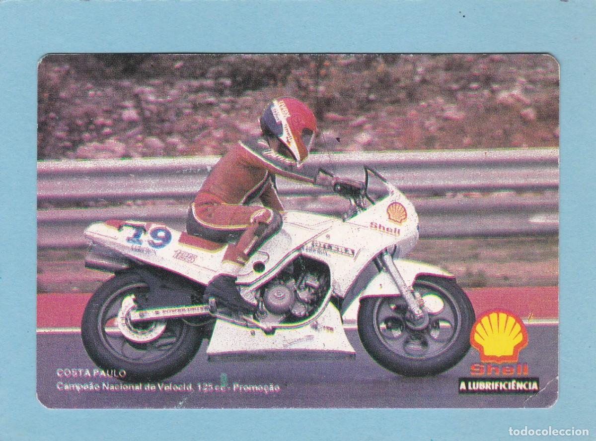 Coleccionismo calendarios: CALENDARIO PORTUGAL 1988 - SHELL. LUBRICANTES. MOTOS. COSTA PAULO. CAMPEON NACIONAL VELOCIDAD 125 CC