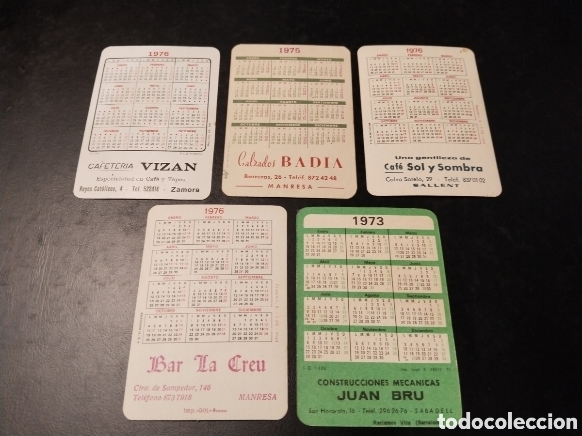 Collezionismo Calendari: Lote de 5 Calendarios Er&oacute;ticos. A&ntilde;os 1973, 1975, 1976(3)