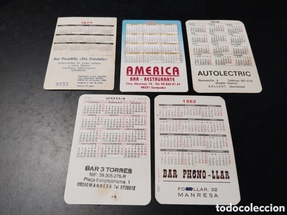 Collezionismo Calendari: Lote de 5 Calendarios Er&oacute;ticos. A&ntilde;os 1977, 1978, 1983, 2004(2)