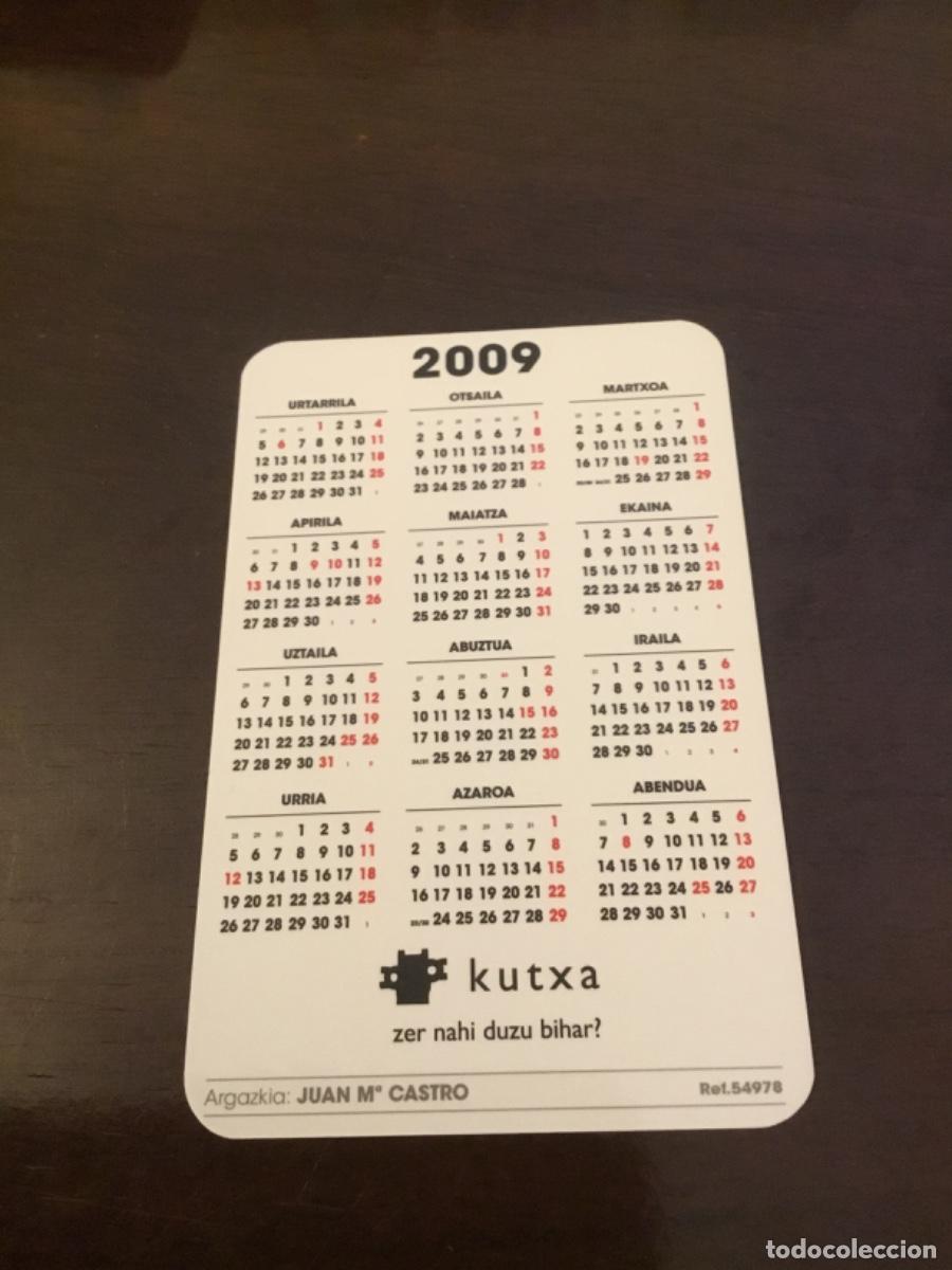 Coleccionismo calendarios: Calendario kutxa 2009impecable,muy dificil - Foto 2