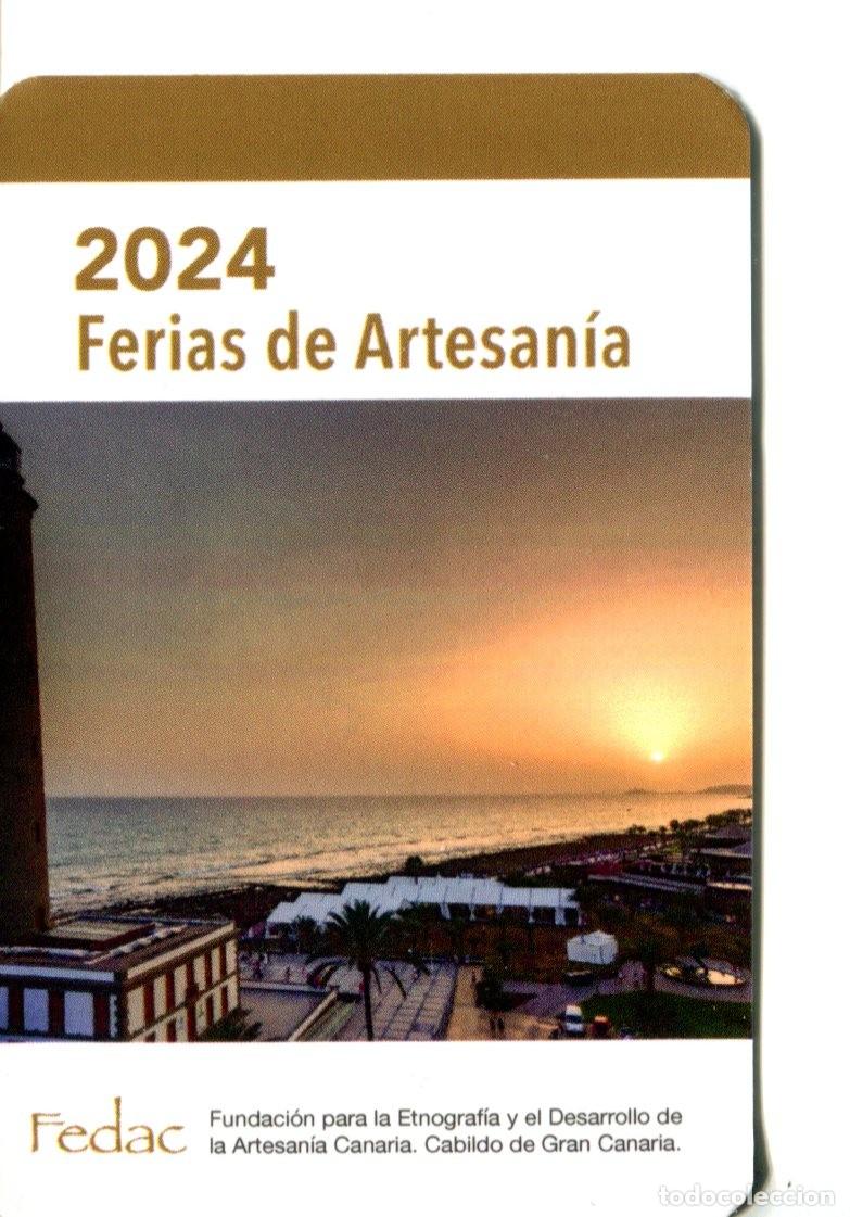 Coleccionismo calendarios: CALENDARIO BOLSILLO A&Ntilde;O 2024 FEDAC FUNDACI&Oacute;N PARA ETNOGRAF&Iacute;A EL DESARROLLO ARTESAN&Iacute;A CANARIA