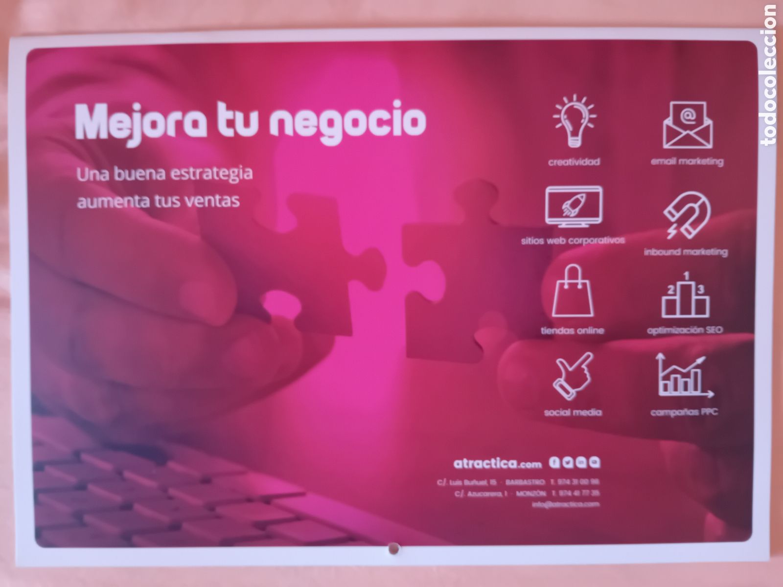 Coleccionismo calendarios: CALENDARIO 2019 BEL&Eacute;N MONZ&Oacute;N. - Foto 2