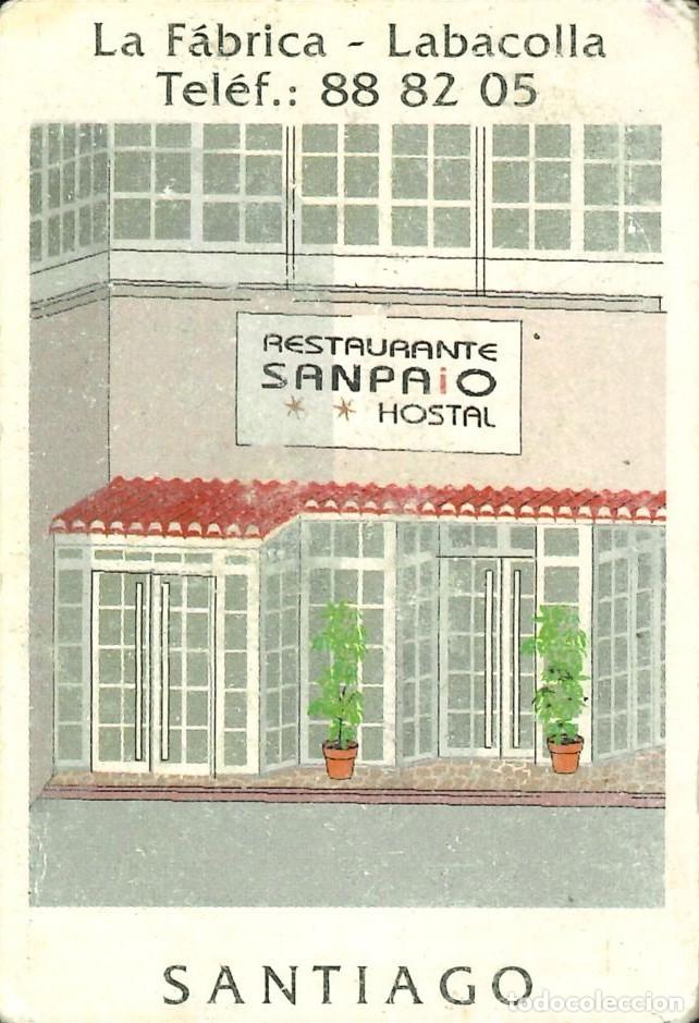 Coleccionismo calendarios: CALENDARIO PUBLICIDAD - RESTAURANTE SANPAIO - HOSTAL - SANTIAGO COMPOSTELA (A CORU&Ntilde;A) - A&Ntilde;O 1996