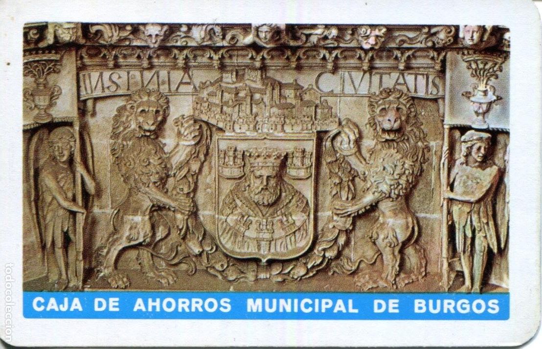 Coleccionismo calendarios: CALENDARIO FOURNIER - CAJA DE AHORROS MUNICIPAL DE BURGOS 1972