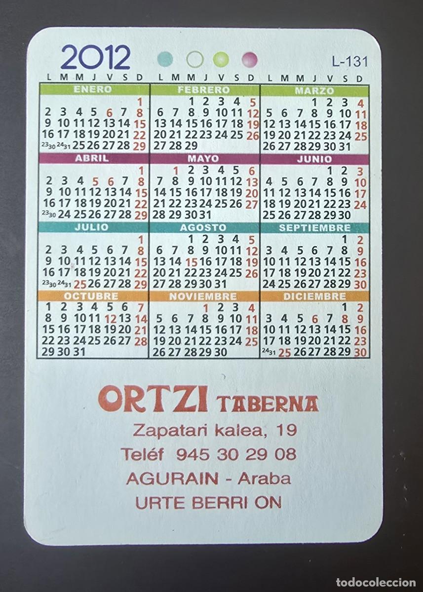 Coleccionismo calendarios: CALENDARIO DE BOLSILLO - CHIMPANCE - A&Ntilde;O 2012 - Foto 2