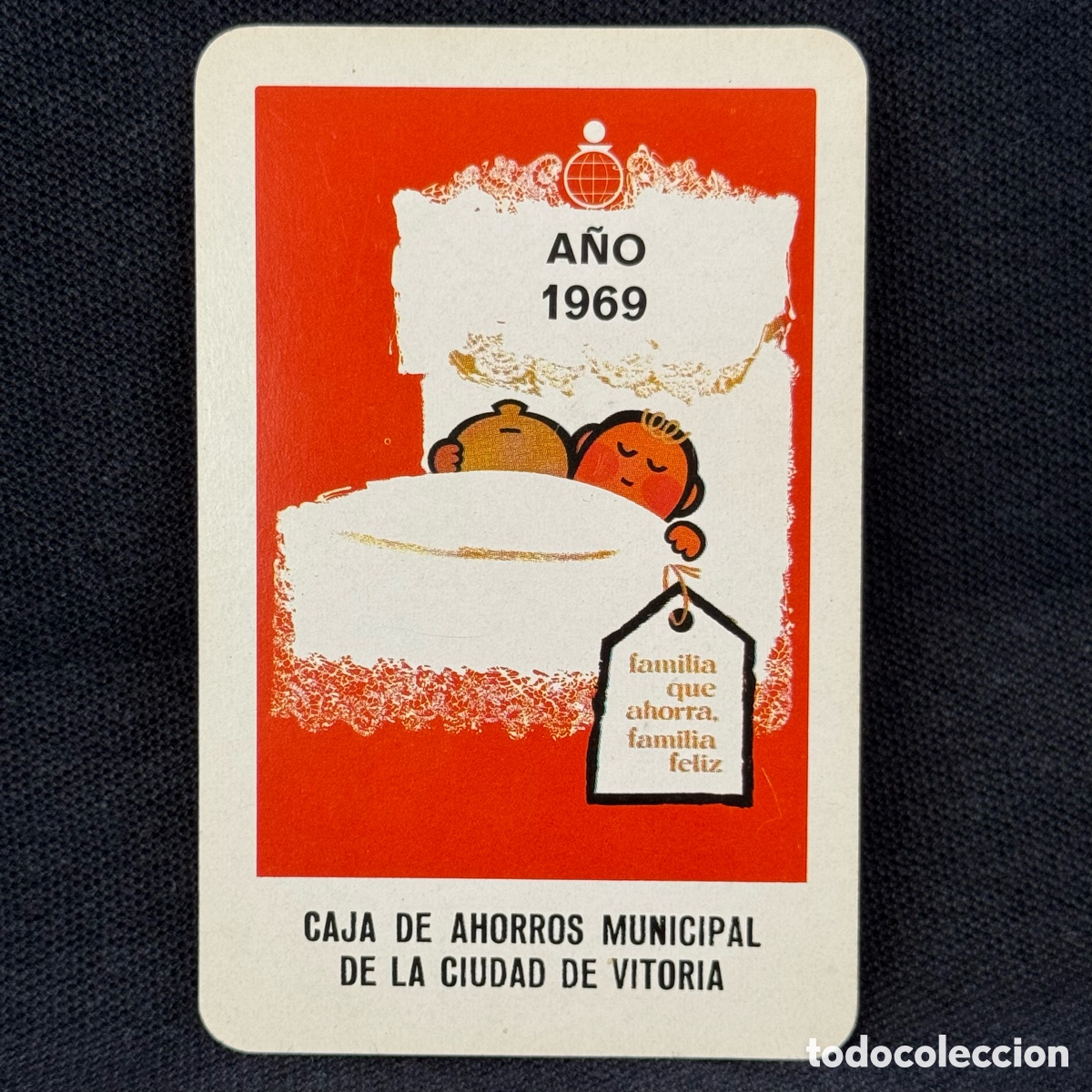 Collectionnisme Calendriers: CALENDARIO BOLSILLO FOURNIER CAJA AHORROS MUNICIPAL CIUDAD DE VITORIA 1969