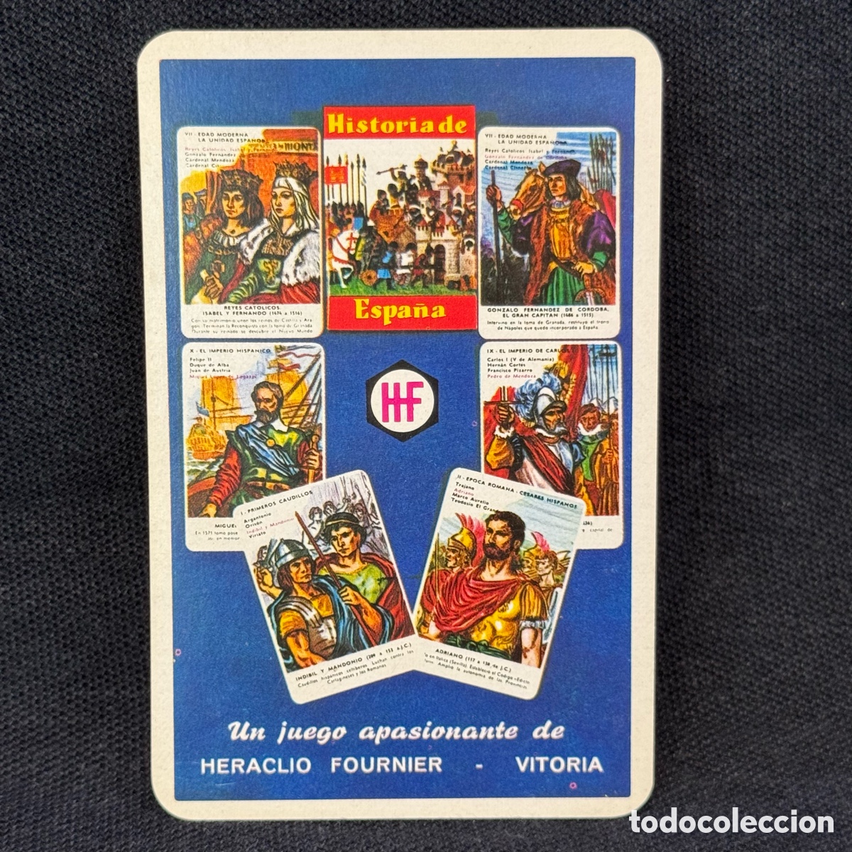 Coleccionismo calendarios: CALENDARIO BOLSILLO FOURNIER HISTORIA DE ESPA&Ntilde;A UN JUEGO APASIONANTE 1969