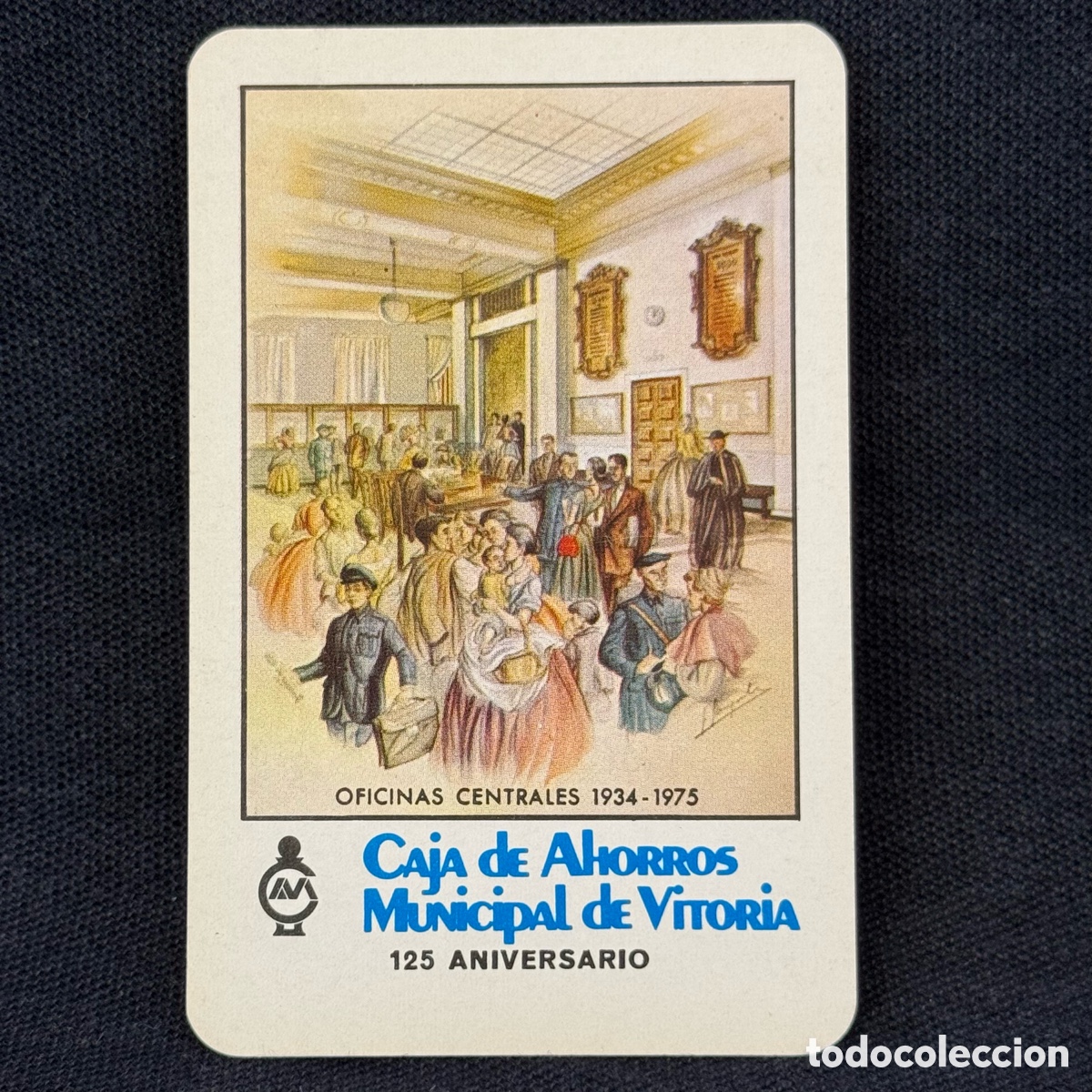Collectionnisme Calendriers: CALENDARIO BOLSILLO FOURNIER CAJA AHORROS MUNICIPAL VITORIA 125 ANIVERSARIO 1976
