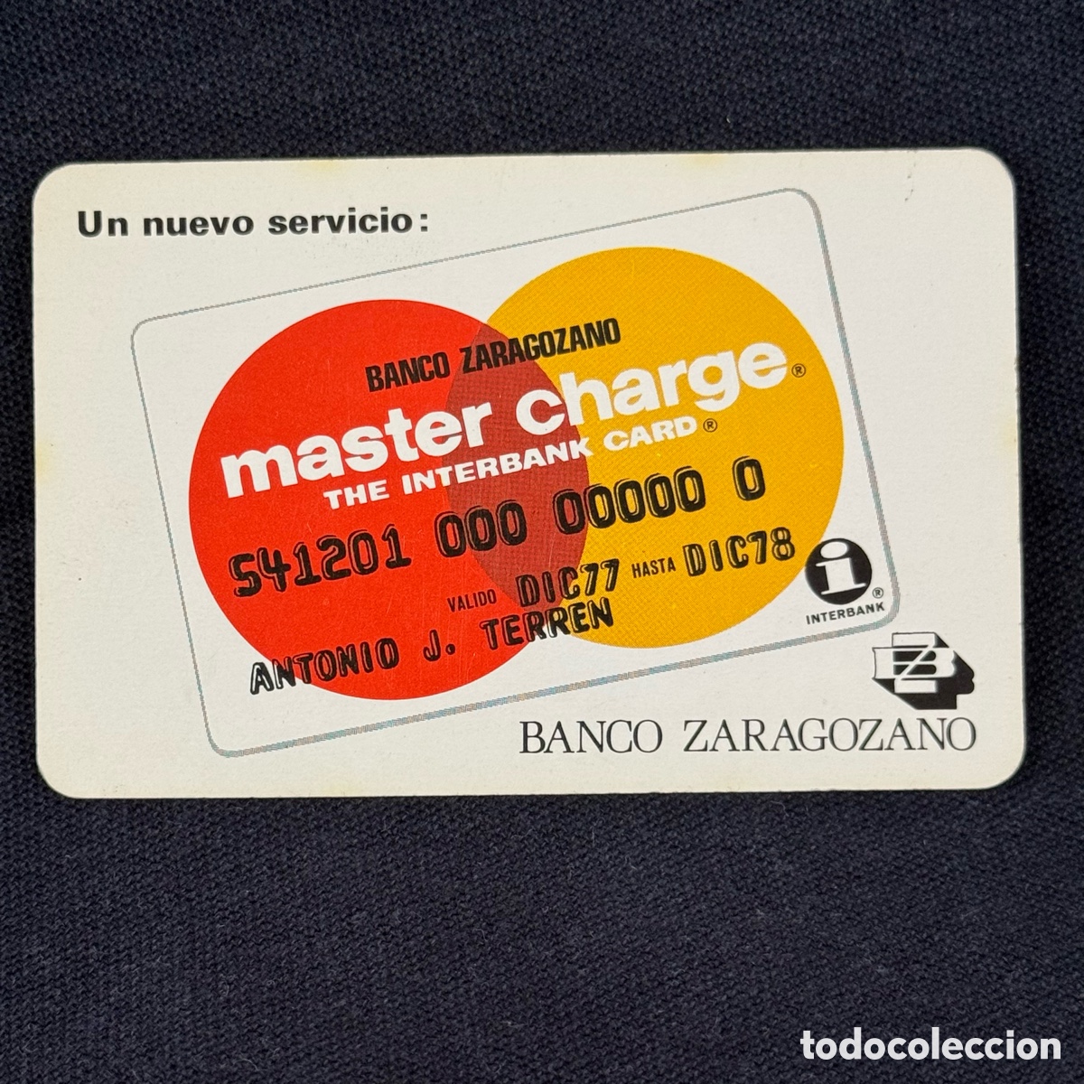 Coleccionismo calendarios: CALENDARIO BOLSILLO FOURNIER BANCO ZARAGOZANO MASTER CHARGE 1980
