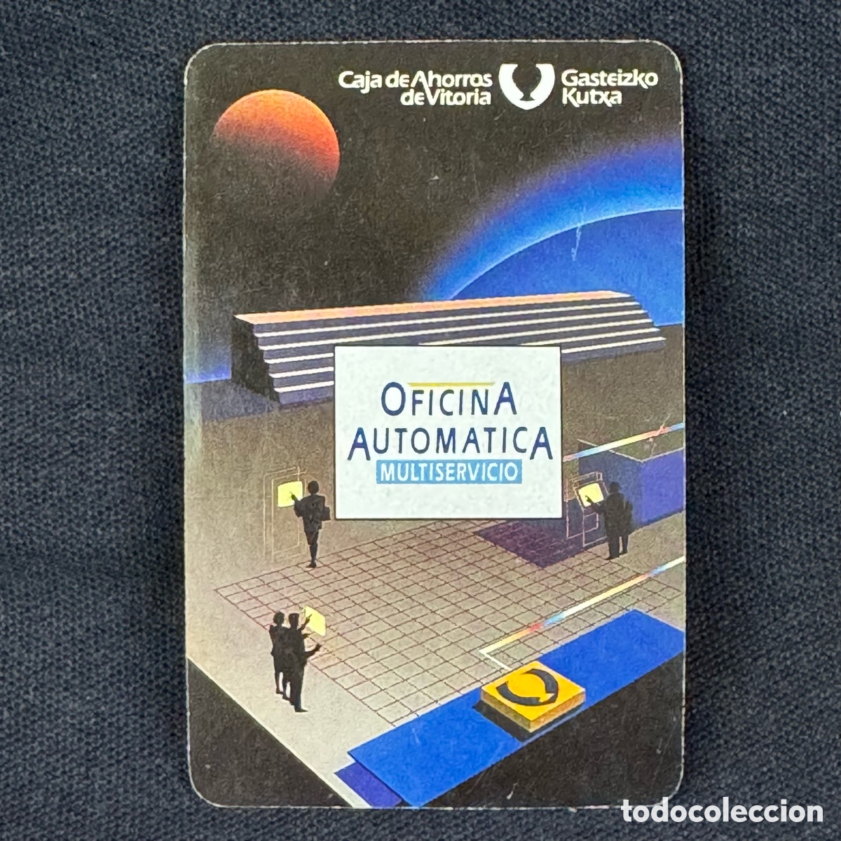 Coleccionismo calendarios: CALENDARIO BOLSILLO FOURNIER CAJA DE AHORROS DE VITORIA 1989 OFICINA AUTOMATICA
